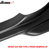 2008-2014 Infiniti G37 Coupe Q60 J Style Unpainted Front Bumper Lip PU