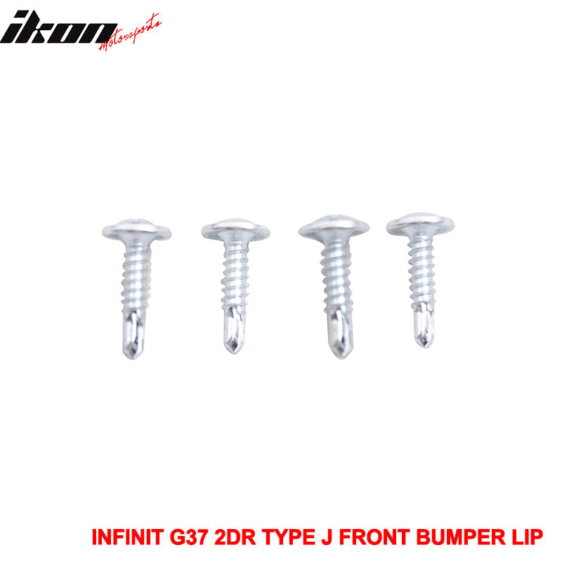 2008-2014 Infiniti G37 Coupe Q60 J Style Unpainted Front Bumper Lip PU