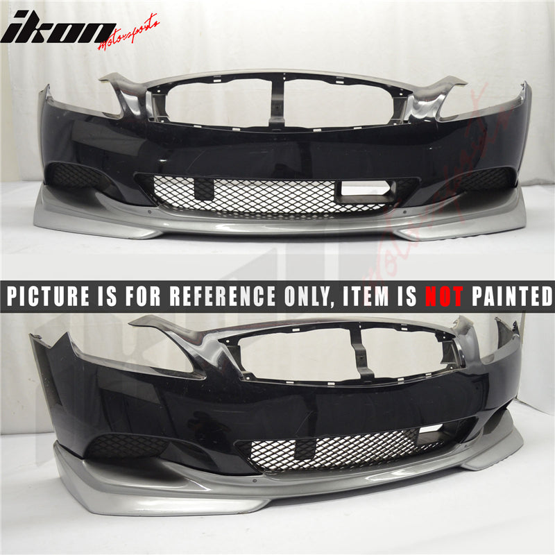 2008-2014 Infiniti G37 Coupe Q60 J Style Unpainted Front Bumper Lip PU