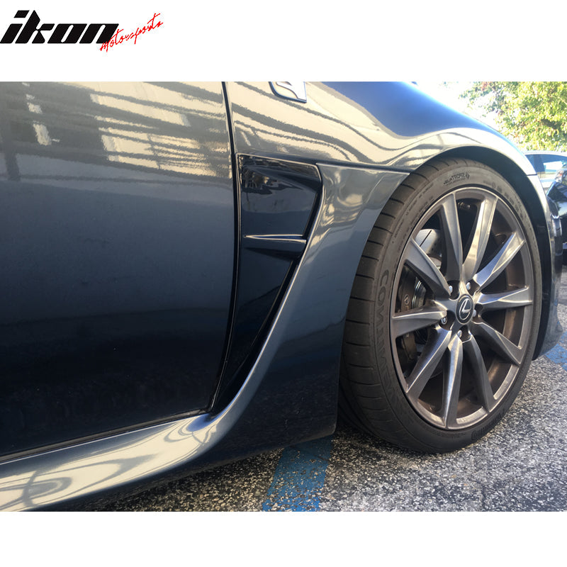 2008-2014 Lexus ISF Novel Style Unpainted Black Side Vent Fender PP
