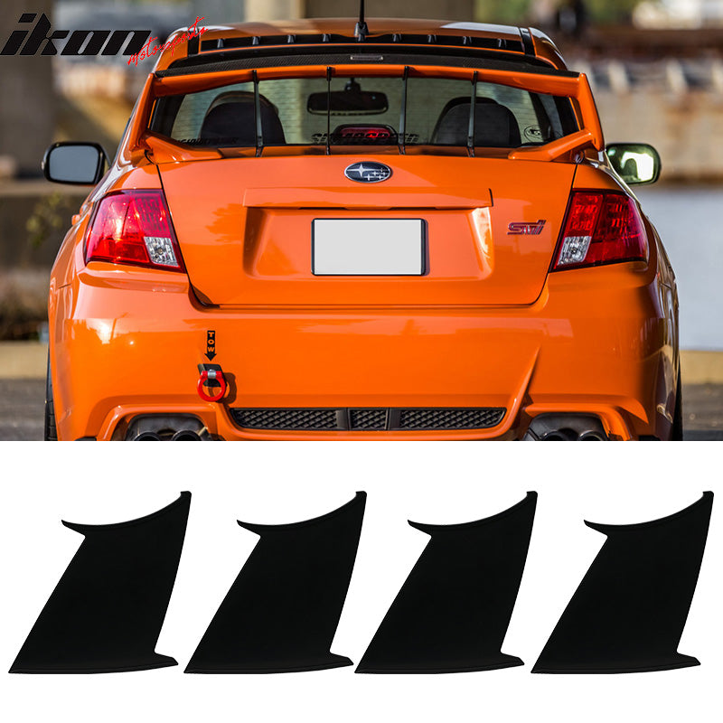 Trunk Spoiler Stabilizer for Subaru Impreza WRX STI 2008-2014 4PC ABS