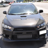 2008-2015 Mitsubishi Lancer EVO X Evolution V Style Front Bumper Lip