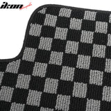2008-2016 Chevy Cruze Floor Mats Carpet Black Gray Plaid Polypropylene