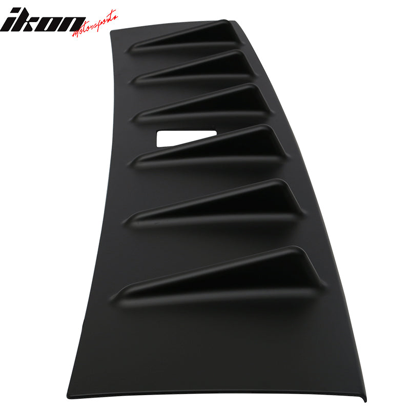 2008-2016 Mitsubishi Lancer X EVO Rear Roof Spoiler W/Shark Fins ABS