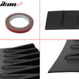 2008-2016 Mitsubishi Lancer X EVO Rear Roof Spoiler W/Shark Fins ABS