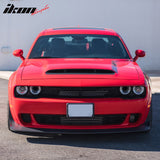 2008-2023 Dodge Challenger Hood Demon Style Aluminum Black Car Hood