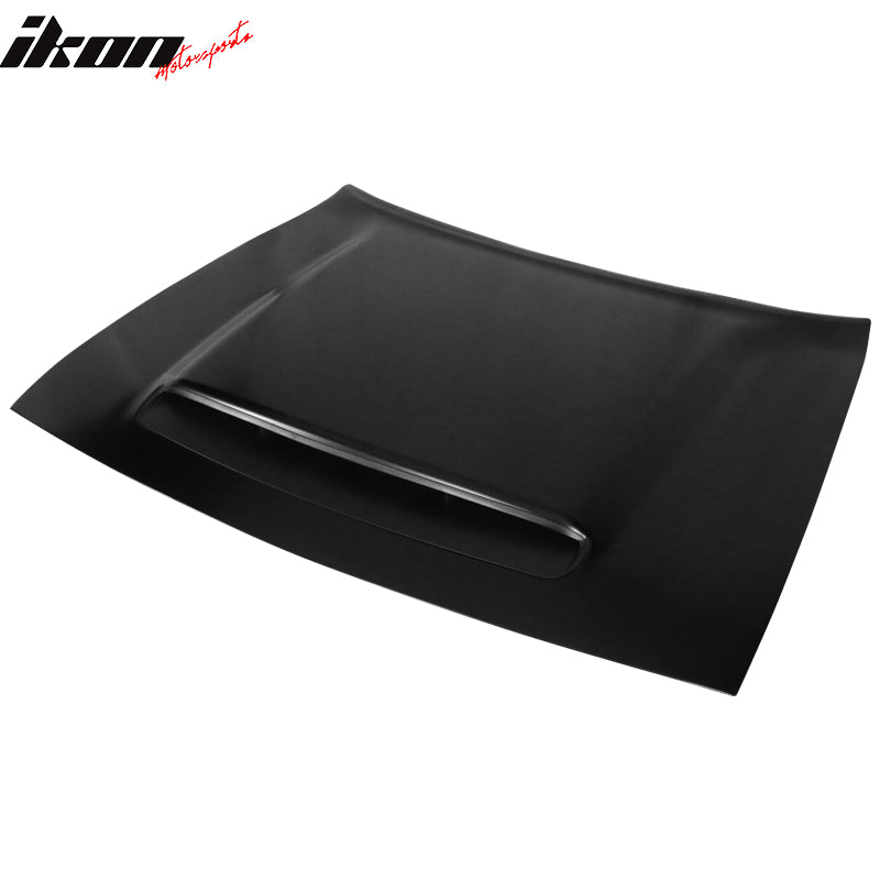 2008-2023 Dodge Challenger Hood Demon Style Aluminum Black Car Hood