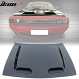 2008-2023 Dodge Challenger Hood Hellcat Style Aluminum Black Car Hood