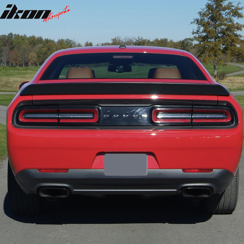 2008-23 Dodge Challenger SRT Hellcat Matte Black Rear Spoiler Wing ABS