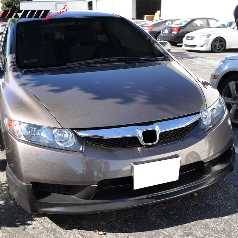 2009-2011 Honda Civic 4Dr Sedan Mugen Front Bumper Lip Spoiler PU