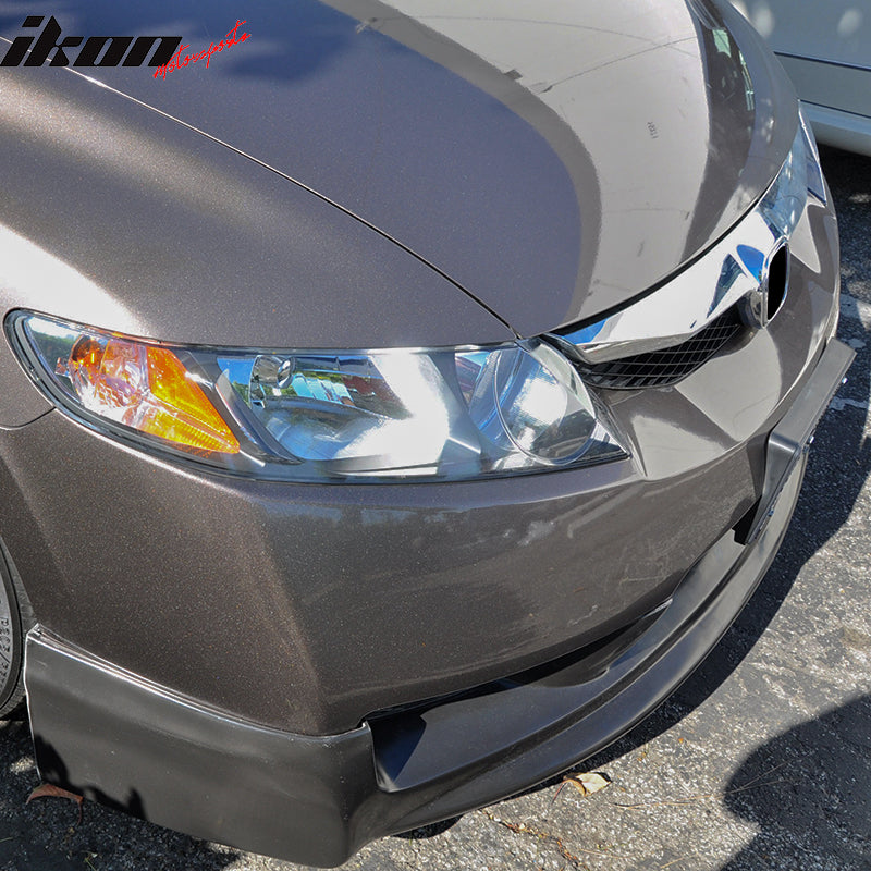 2009-2011 Honda Civic 4Dr Sedan Mugen Front Bumper Lip Spoiler PU