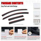 2010-2013 Mazda 3 Hatchback In-Channel Window Visors Smoke Acrylic Sun Rain Guard Deflectors 4PCS Set