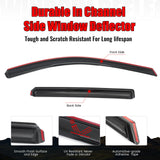 2010-2014 Subaru Outback In-Channel Window Visors Sun Rain Guard 4PC
