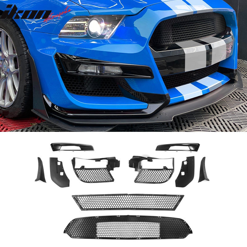 2010-2014 Ford Mustang GT500 to S550 GT500 Style Front Bumper Cover