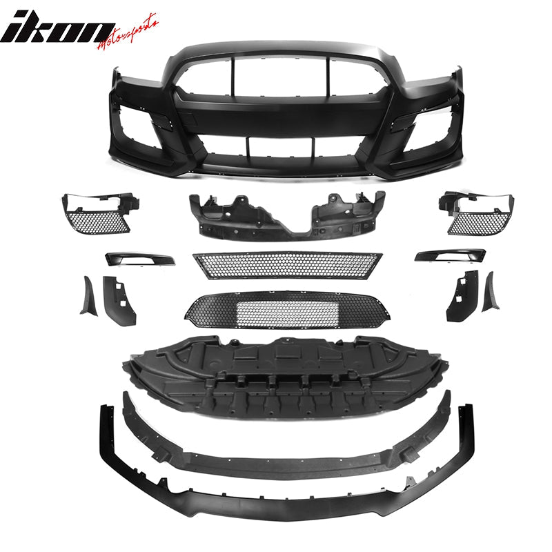 2010-2014 Ford Mustang GT500 to S550 GT500 Style Front Bumper Cover