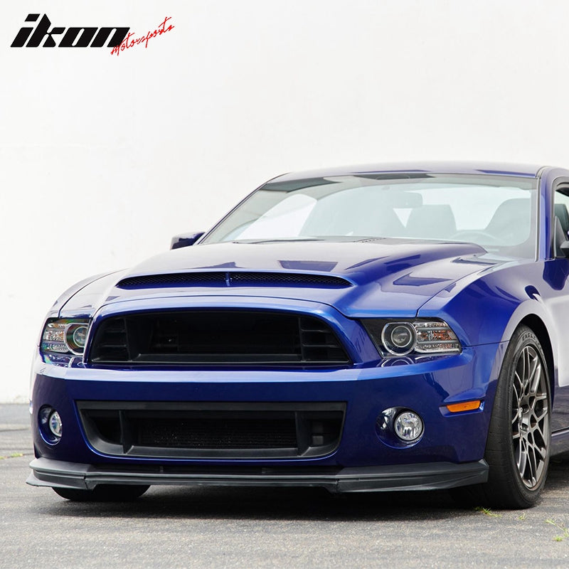 2010-2014 Ford Mustang GT500 Upper Lower Grille + Front Bumper Lip PP