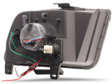 Raxiom 2010 Style Led Halo Headlights; Black Housing; Smoked Lens (05-09 Mustang W/ Factory Halogen Headlights, Excluding Gt500)