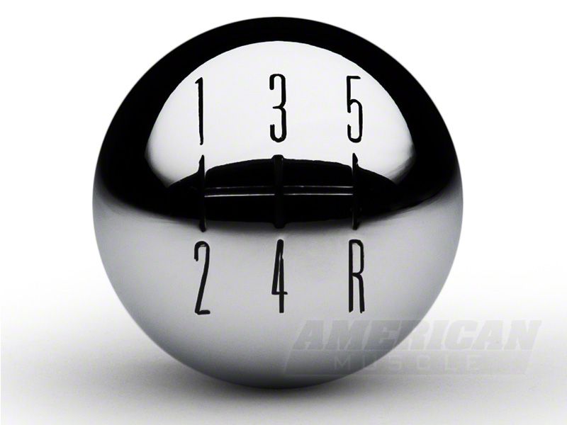 SpeedForm Modern Billet 2010 Style Shift Knob; Chrome (05-10 Mustang GT, V6)