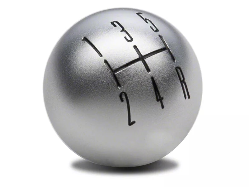 Speedform Modern Billet 2010 Style Shift Knob; Satin (05-10 Mustang Gt, V6)