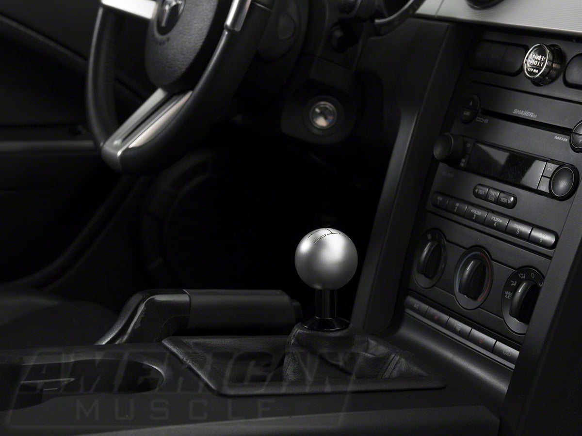 Speedform Modern Billet 2010 Style Shift Knob; Satin (05-10 Mustang Gt, V6)