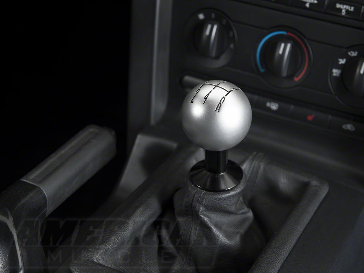 Speedform Modern Billet 2010 Style Shift Knob; Satin (05-10 Mustang Gt, V6)