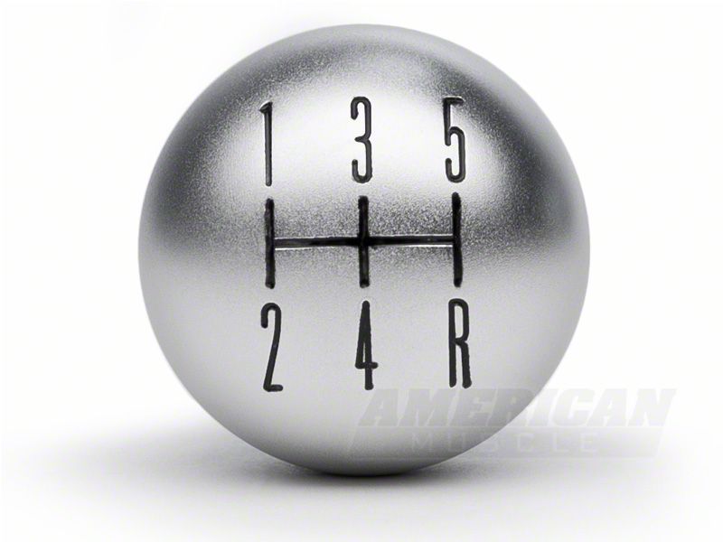 Speedform Modern Billet 2010 Style Shift Knob; Satin (05-10 Mustang Gt, V6)