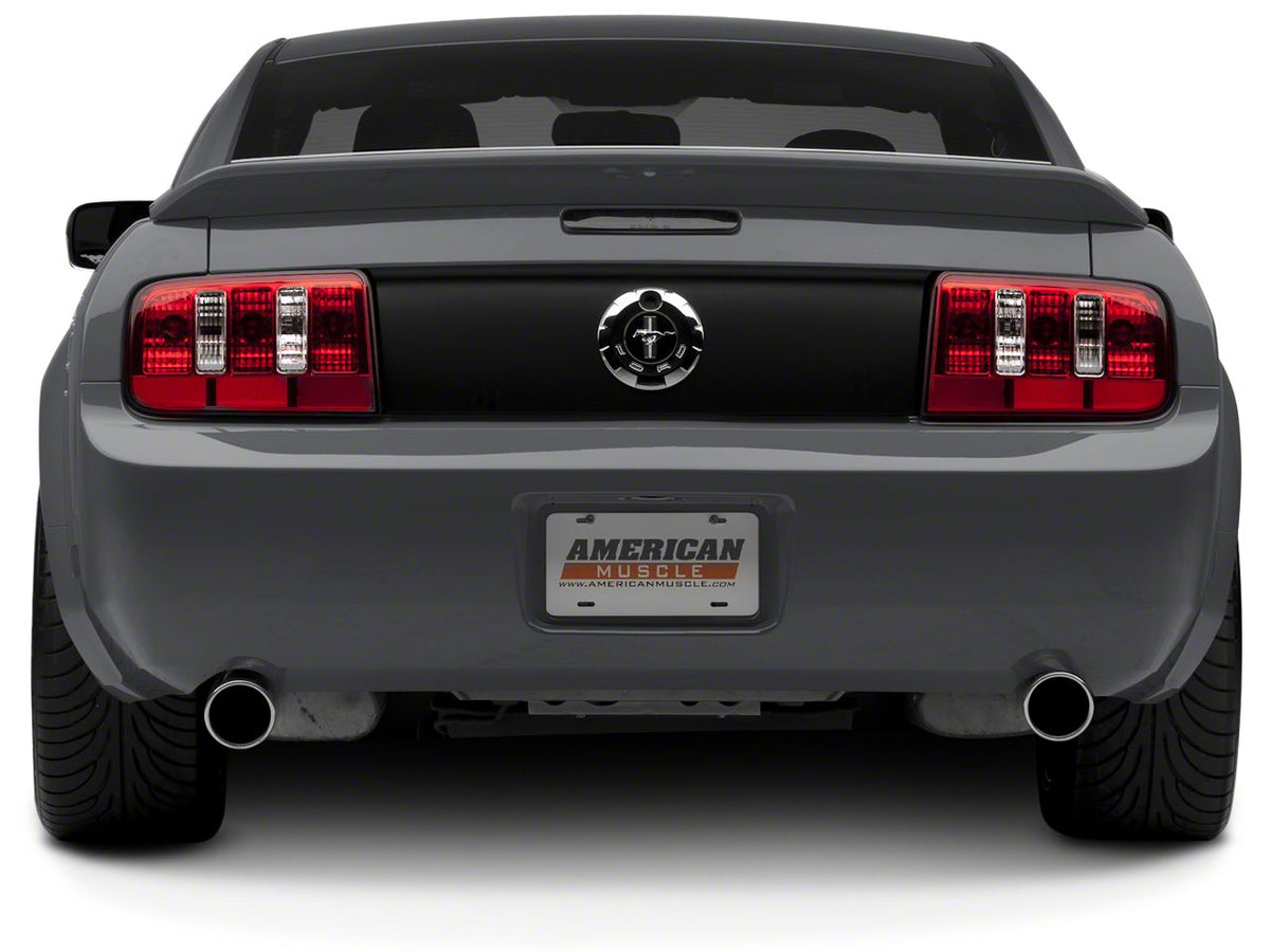 Raxiom Coyote Tail Lights; Chrome Housing; Red/Clear Lens (05-09 Mustang)