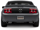 Raxiom Coyote Tail Lights; Chrome Housing; Red/Clear Lens (05-09 Mustang)