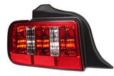 Raxiom Coyote Tail Lights; Chrome Housing; Red/Clear Lens (05-09 Mustang)