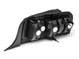 Raxiom Coyote Tail Lights; Chrome Housing; Red/Clear Lens (05-09 Mustang)