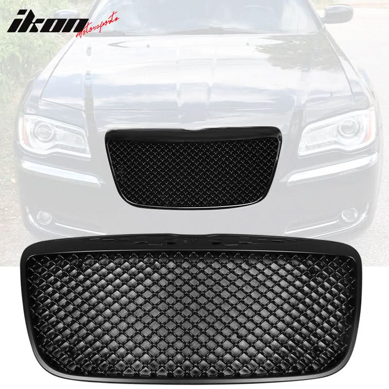 2011-14 Chrysler 300 300C Grill B Style Black Mesh Vehicle Grille