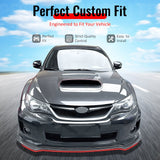 2011-2014 Impreza WRX STI IKON Carbon Fiber Print Front Bumper Lip PP