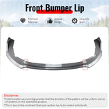 2011-2014 Impreza WRX STI IKON Carbon Fiber Print Front Bumper Lip PP