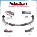 2011-2014 Impreza WRX STI IKON Carbon Fiber Print Front Bumper Lip PP