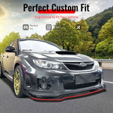 2011-2014 Subaru Impreza WRX STI IKON Gloss Black Front Bumper Lip PP