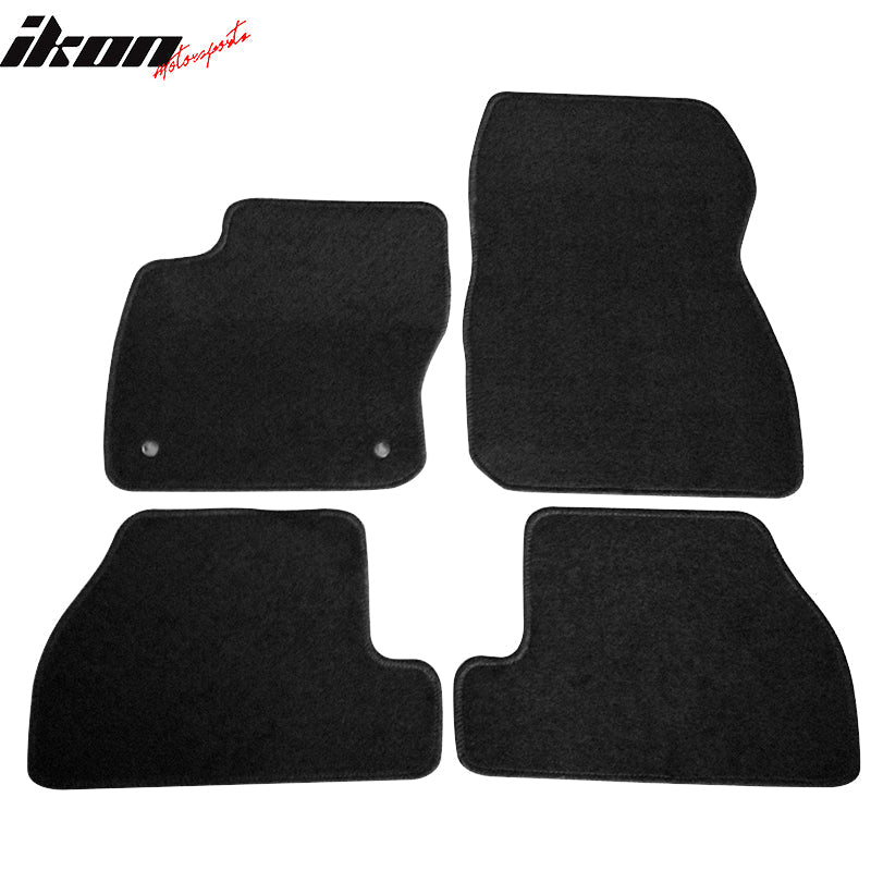Car Floor Mat for 2011-2015 Ford Focus Black Carpet 4PC Nylon