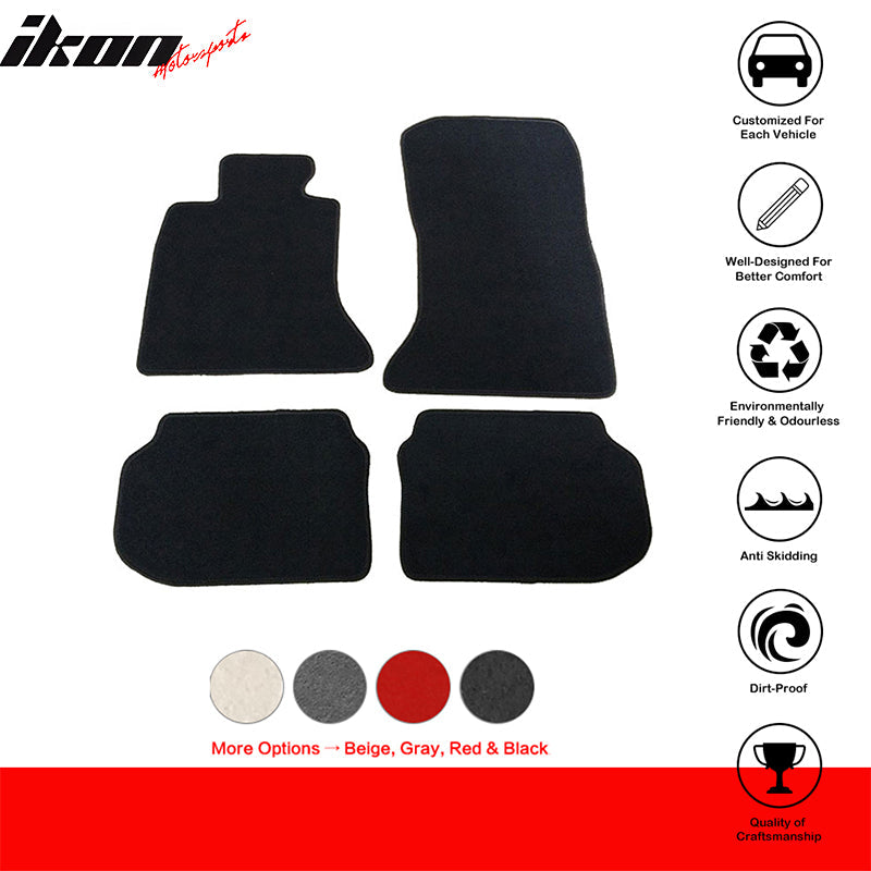 Floor Mat for BMW F10 5 Series 2011-2016 Black Carpet 4PC Nylon
