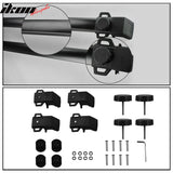 2011-2016 Jeep Compass OE Style Black Roof Rack Cross Bar ABS Aluminum