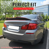 2011-2017 BMW F10 5-Series Sedan PSM Carbon Fiber Print Trunk Spoiler