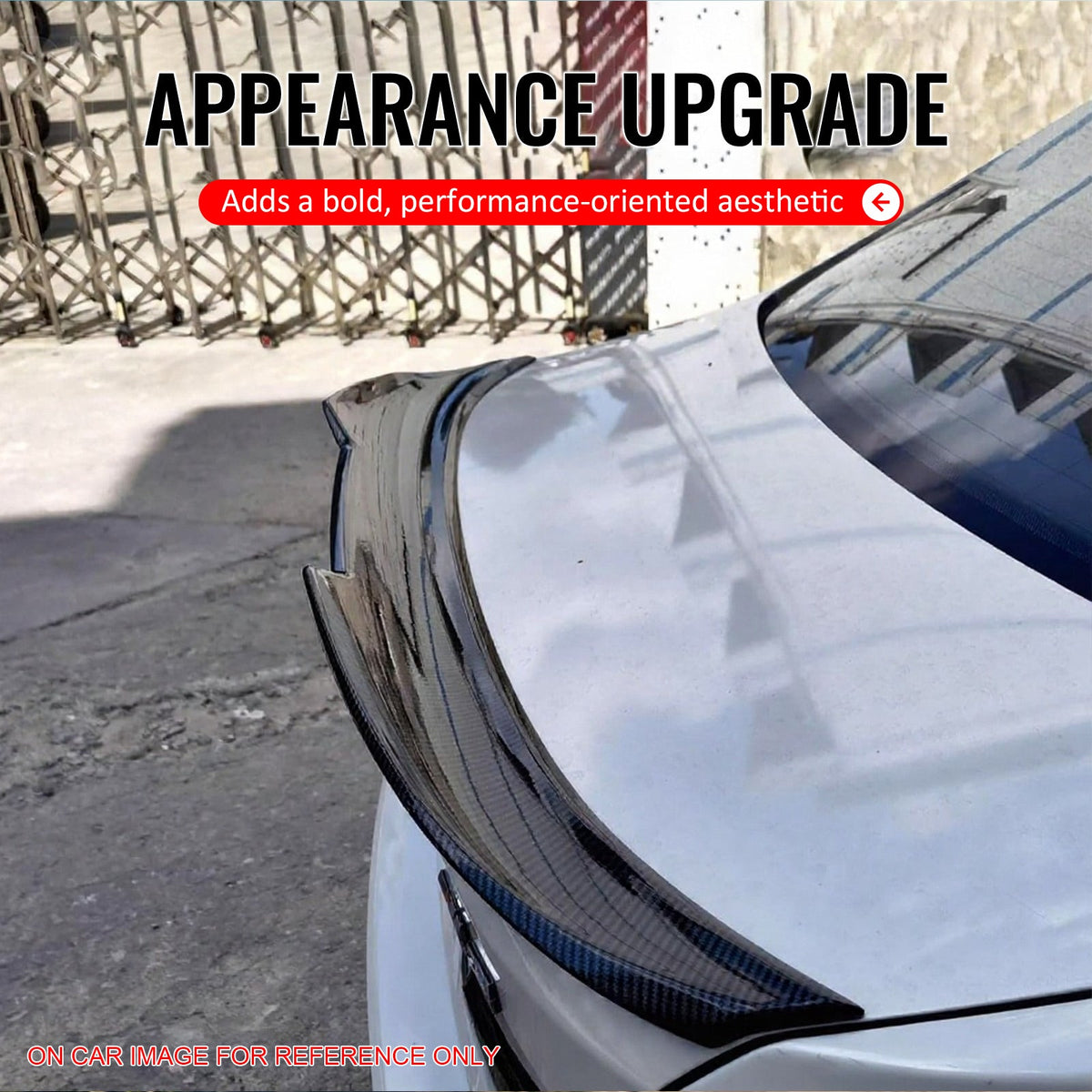 2011-2017 BMW F10 5-Series Sedan PSM Carbon Fiber Print Trunk Spoiler