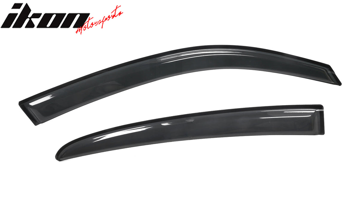 2011-2024 Dodge Charger Slim Smoke Tape On 4PCS Window Visors Acrylic
