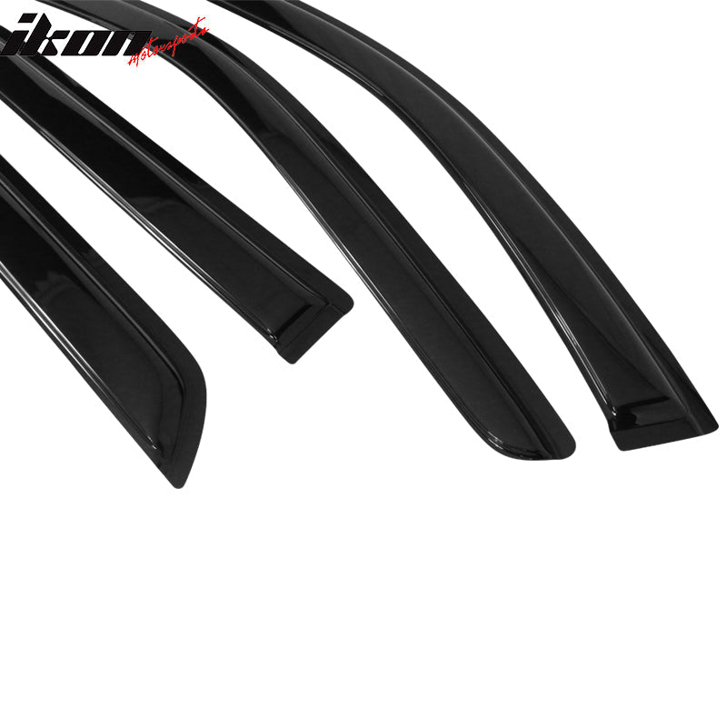 2011-2024 Dodge Durango Slim Style Smoke Tinted Window Visor Acrylic