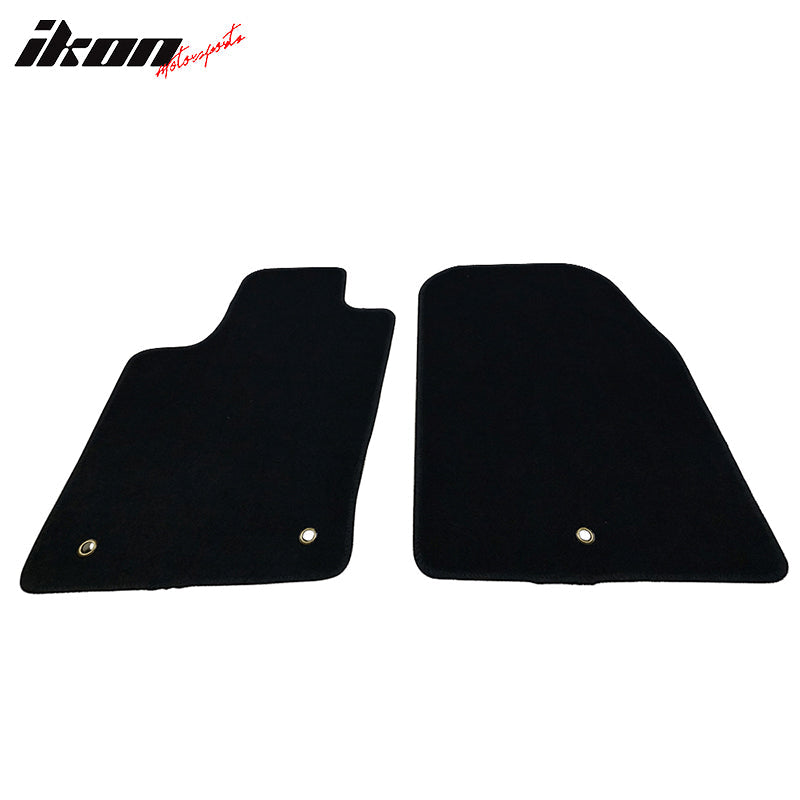 Car Floor Mat for 2011-2025 Dodge Durango Black Carpets Nylon 2PC