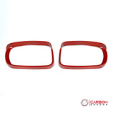 2011–2024 Dodge Charger / Chrysler 300 Carbon Fiber Side Mirror Rain Visor Eyebrow Covers – Real Dry Carbon Fiber (2pcs)