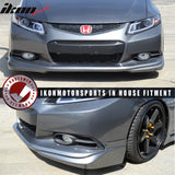 2012-2013 Honda Civic Coupe USDM MD Style Black Front Bumper Lip PU