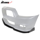 2012-2014 Dodge Charger SRT Unpainted Front Bumper Lip PU 3PCS