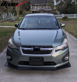 2012-2014 Subaru Impreza IKON V6 Style Unpainted Front Bumper Lip PU