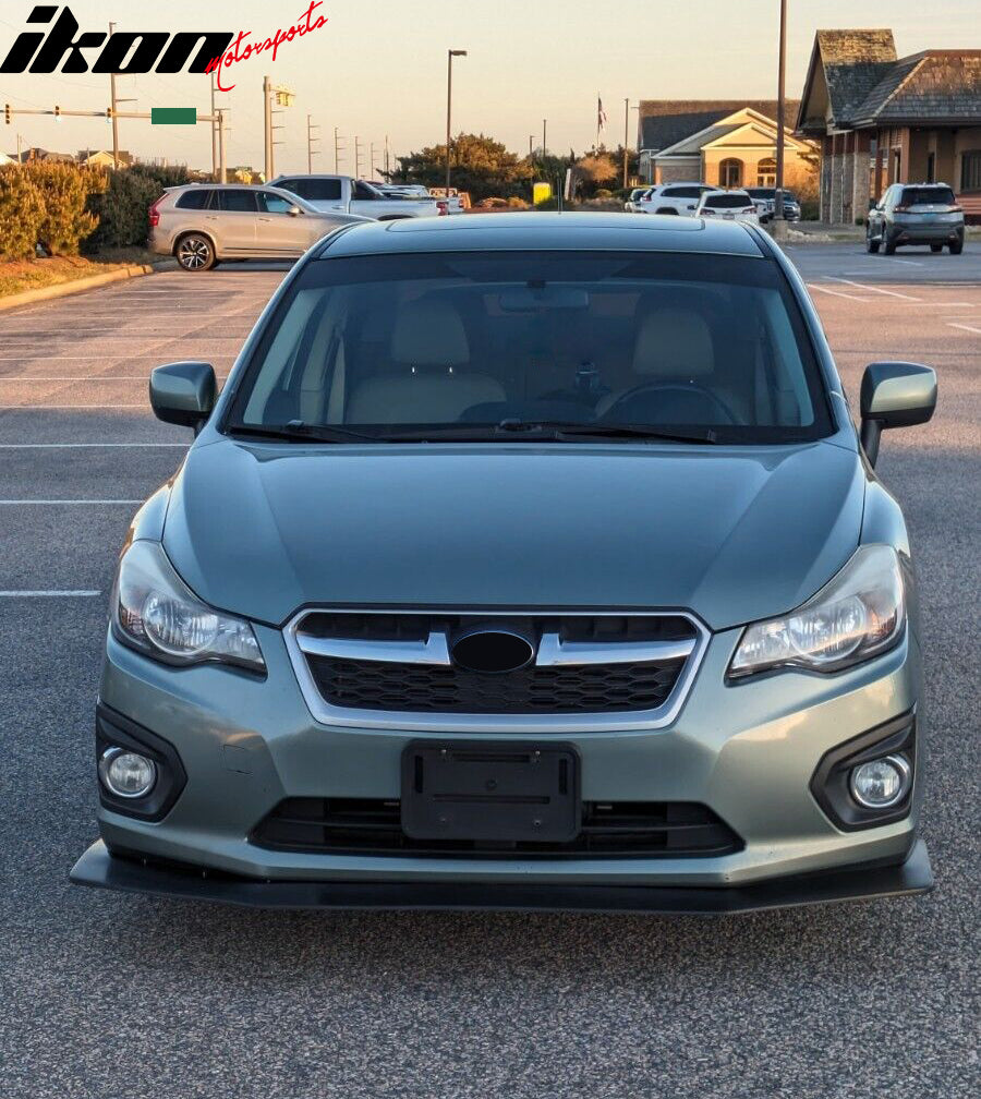 2012-2014 Subaru Impreza IKON V6 Style Unpainted Front Bumper Lip PU