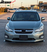 2012-2014 Subaru Impreza IKON V6 Style Unpainted Front Bumper Lip PU