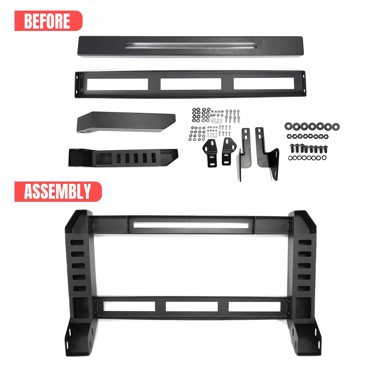2019-2024 Ram 1500 Bull Bar Brush Bumper Grille Guard Protector